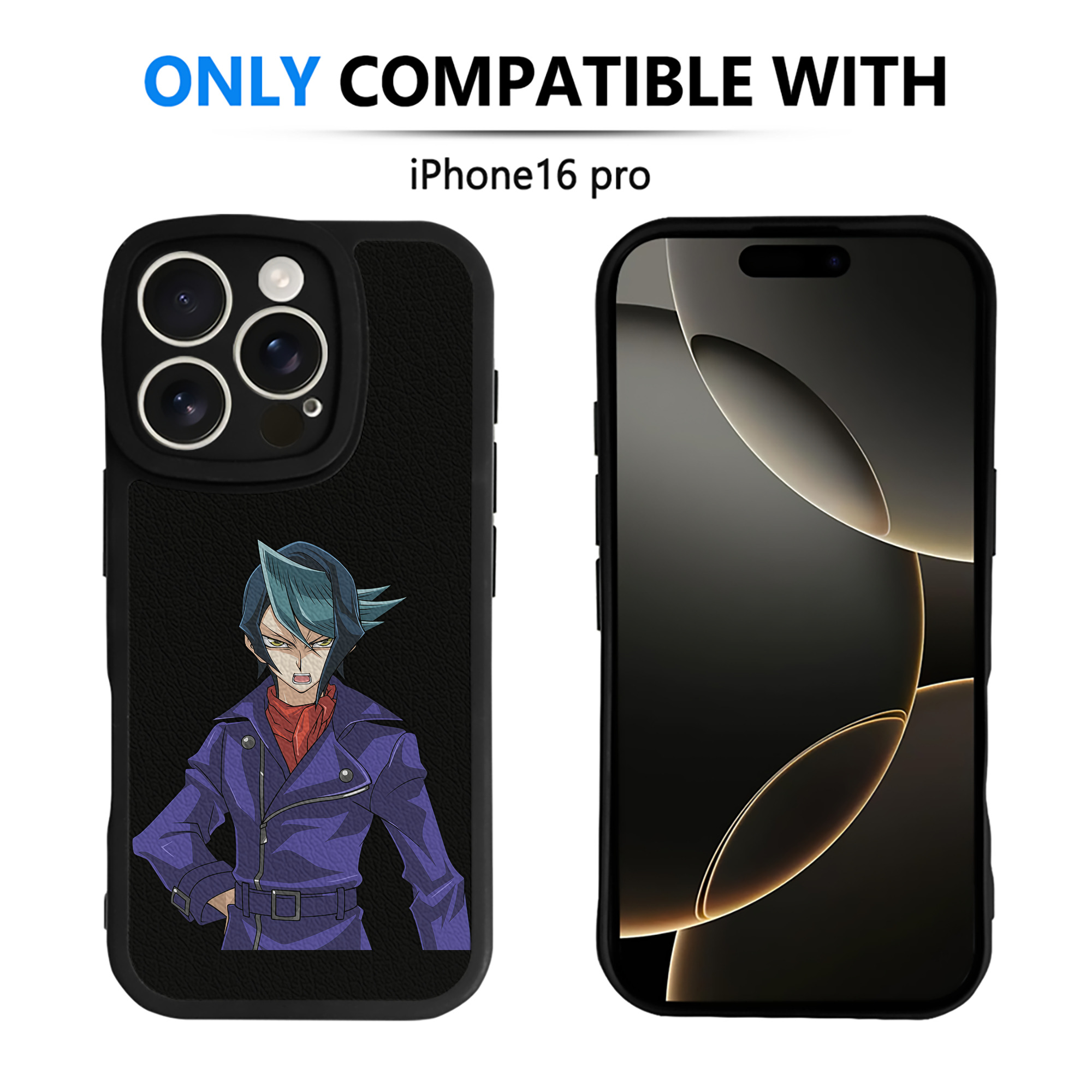 遊☆戯☆王 Yu-Gi-Oh! 【iPhone 16シリーズ対応】シリコンスマホケース（レザー調） 材質：シリコン
